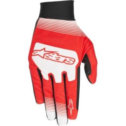 Alpinestars Teton Plus Gants de vélo, blanc-rouge, taille 2XL