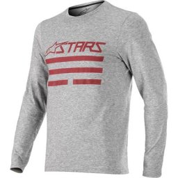 Alpinestars Merino LS Maillot de vélo, gris-rouge, taille S
