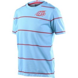 Troy Lee Designs Flowline Revert Maillot de vélo à manches courtes pour les jeunes, rouge-bleu, taille L