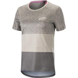 Alpinestars Stella Alps 8.0 Maillot de vélo SS Ladies, gris, taille S pour Femmes