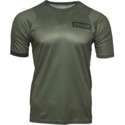 Thor Assist Maillot vélo à manches courtes, vert, taille L