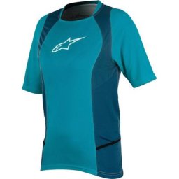 Alpinestars Stella Drop 2 SS Maillot de vélo dames, blanc-bleu, taille S pour Femmes