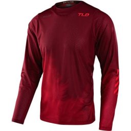 Troy Lee Designs Skyline Air Fades Maillot de vélo à manches longues, rouge, taille XL