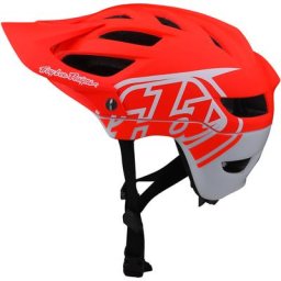 Troy Lee Designs A1 Drone 2022 Casque de vélo pour les jeunes, blanc-rouge