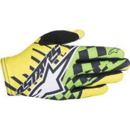 Alpinestars F-Lite Speedster Gants de vélo, vert-jaune, taille 2XL