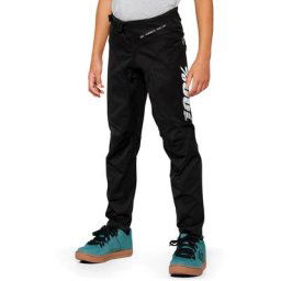 100% R-Core Pantalon de vélo pour jeunes, noir-blanc, taille XL