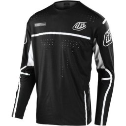 Troy Lee Designs Sprint Ultra Lines Maillot vélo, noir-blanc, taille XL