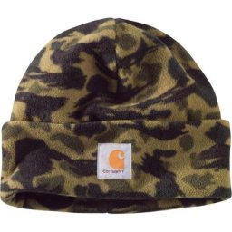 Carhartt Fleece Camo Chapeau, vert-brun