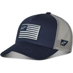 Alpinestars Flag Snapback Casquette, gris-bleu
