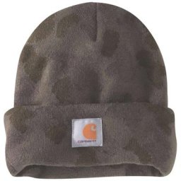 Carhartt Camo Watch Beanie, vert-brun
