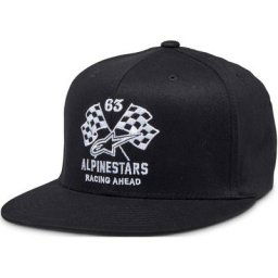 Alpinestars Double Check Flatbill Casquette, noir-blanc, taille S M