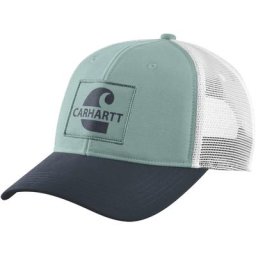Carhartt Canvas Mesh-Back Core Graphic Casquette, vert