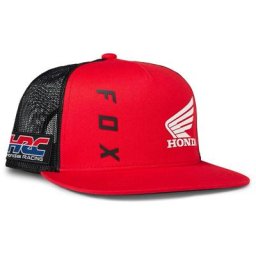 FOX X Honda Snapback Casquette, rouge