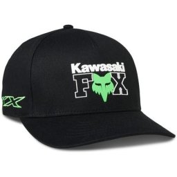 Fox X Kawi Flexfit Casquette, noir, taille S M