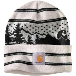 Carhartt Knit Holiday Beanie, blanc