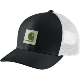 Carhartt Twill Mesh-Back Logo Patch Casquette, noir-blanc