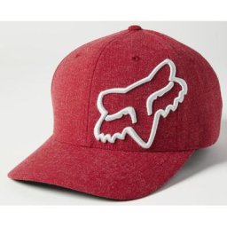 FOX Clouded 2.0 Flexfit Kappe ( Kappe ), blanc-rouge, taille S M