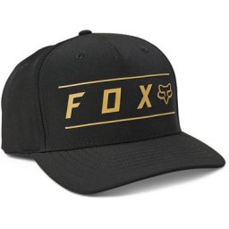 FOX Pinnacle Tech Flexfit Casquette, noir-or, taille L XL