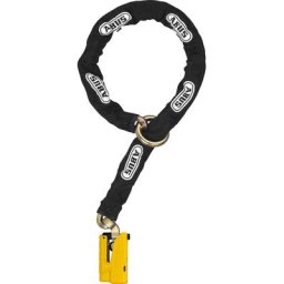 ABUS Granit Detecto XPlus 8077 Yellow 12KS Black Loop Serrure de chaîne, noir, taille 120 cm