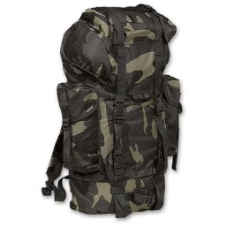 Brandit Nylon Sac à dos, noir-gris