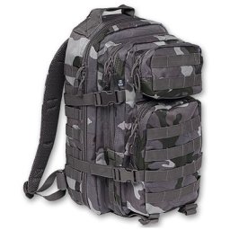 Brandit US Cooper M Sac à dos, noir-gris