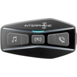 Interphone U-com 4 Système de communication Bluetooth Pack unique, noir