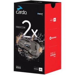 Cardo Freecom 2x Système de communication Single Pack, noir