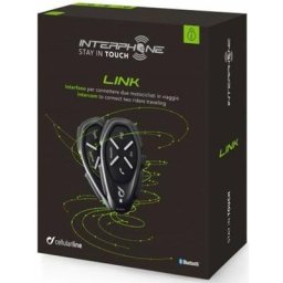 Interphone Link Système Double Pack de Communication Bluetooth, noir