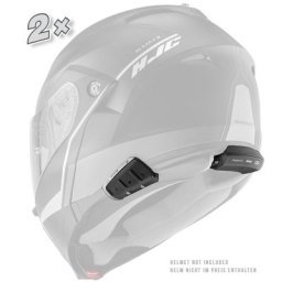 Cardo Scala Rider Smarth H Duo Système de communication Double Pack, noir
