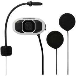 Icon Sena RAU Pack unique de la Communication de système Bluetooth, blanc