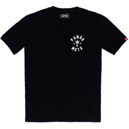 Pando Moto Mike Red Skull t-shirt, noir-blanc-rouge, taille L