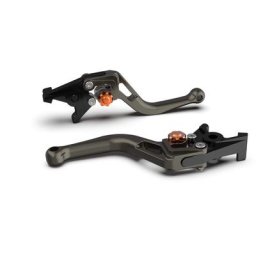 LSL Levier de frein BOW pour Brembo 15/17/19 RCS, R37R, court, anthracite/orange