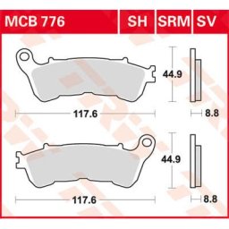 TRW Lucas Brake pad MCB776