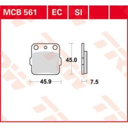 TRW Lucas Brake pad MCB561