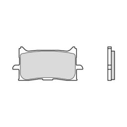 Brembo S.p.A. Plaquettes de frein route métal fritté - 07HO62LA