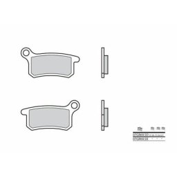 Brembo S.p.A. Plaquettes de frein Off-Road métal fritté - 07GR69SD, taille 135 mm