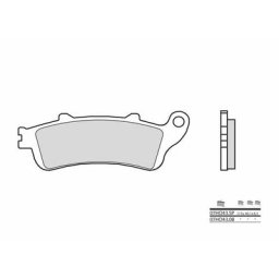 Brembo S.p.A. Plaquettes de frein route métal fritté - 07HO43SP