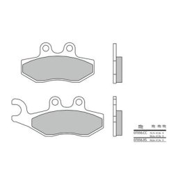 Brembo S.p.A. Plaquettes de frein Scooter métal fritté - 07056XS