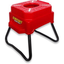 Circuit Equipment CUBIC Cross/Enduro Support de vélo, blanc-rouge