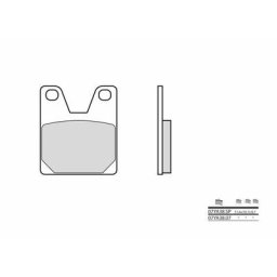 Brembo S.p.A. Plaquettes de frein route métal fritté - 07YA38SP
