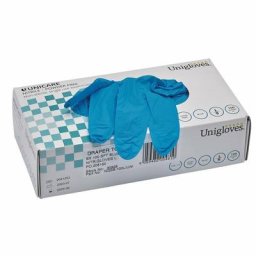 Draper Gants nitrile d’atelier bleu (100 pièces)