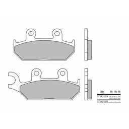 Brembo S.p.A. Plaquettes de frein route métal fritté - 07YA25SA