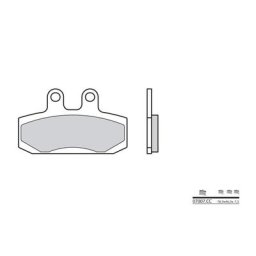 Brembo S.p.A. Plaquettes de frein Scooter carbone céramique - 07007CC