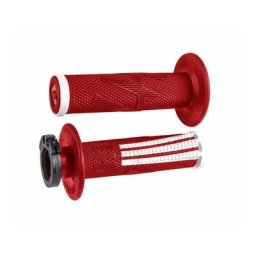 ODI Emig Pro V2 Lock-On Poignées de guidon Lock-on full grip, rouge