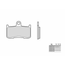 Brembo S.p.A. Plaquettes de frein carbone céramique - 07KA23RC