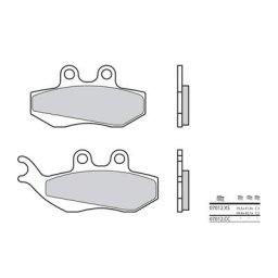 Brembo S.p.A. Plaquettes de frein Scooter carbone céramique - 07012CC