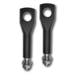 Ritz Alu-Riser Big Bone style plat, noir, 150 mm, 1 1/4 pouce, avec guide câble interne