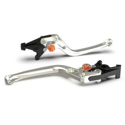 LSL Levier de frein BOW pour Brembo 15/17/19 RCS, R37R, argent/orange