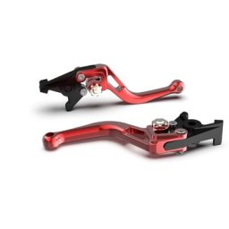 LSL Frein levier BOW pour Brembo 15/17/19 RCS, R37R, court, rouge/argent