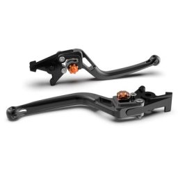 LSL Levier de frein BOW pour Brembo 15/17/19 RCS, R37R, noir/orange